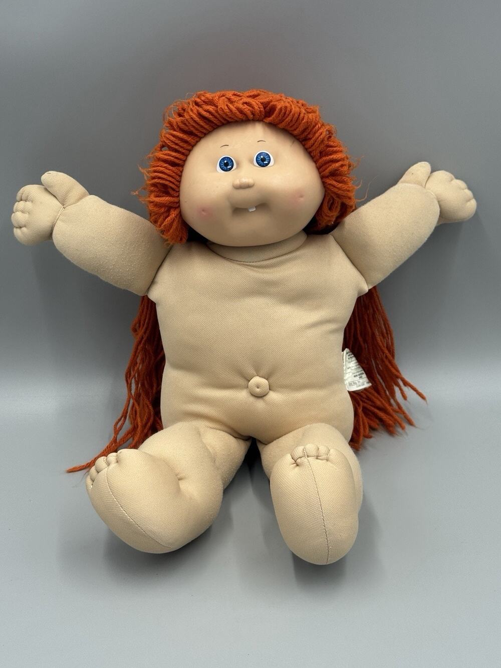Vintage Cabbage Patch Kids Red Hair Blue Eyes Dimples Tooth READ DETAILS